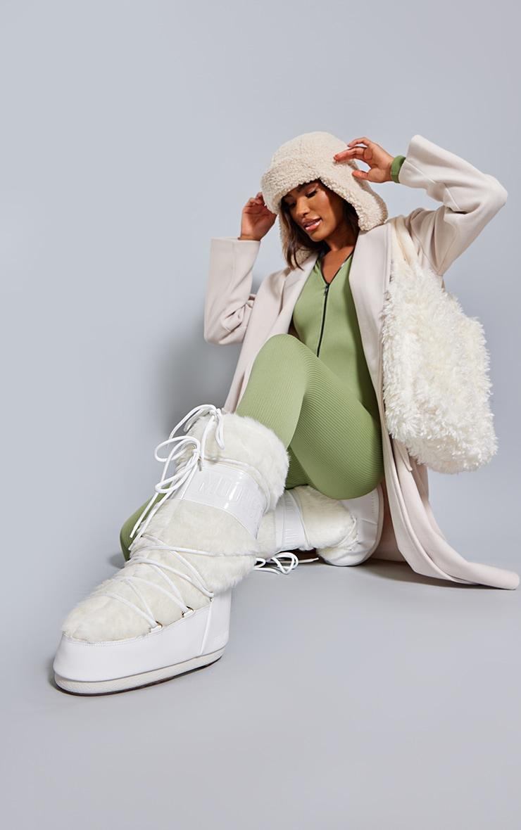 MOON BOOT White Icon Faux Fur Product Image