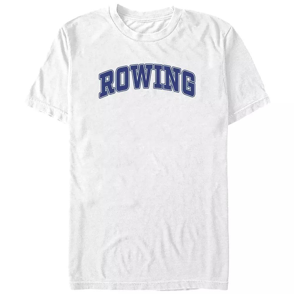 Big & Tall Rowing Graphic Tee, Men's, Size: 3XL Tall, White Product Image