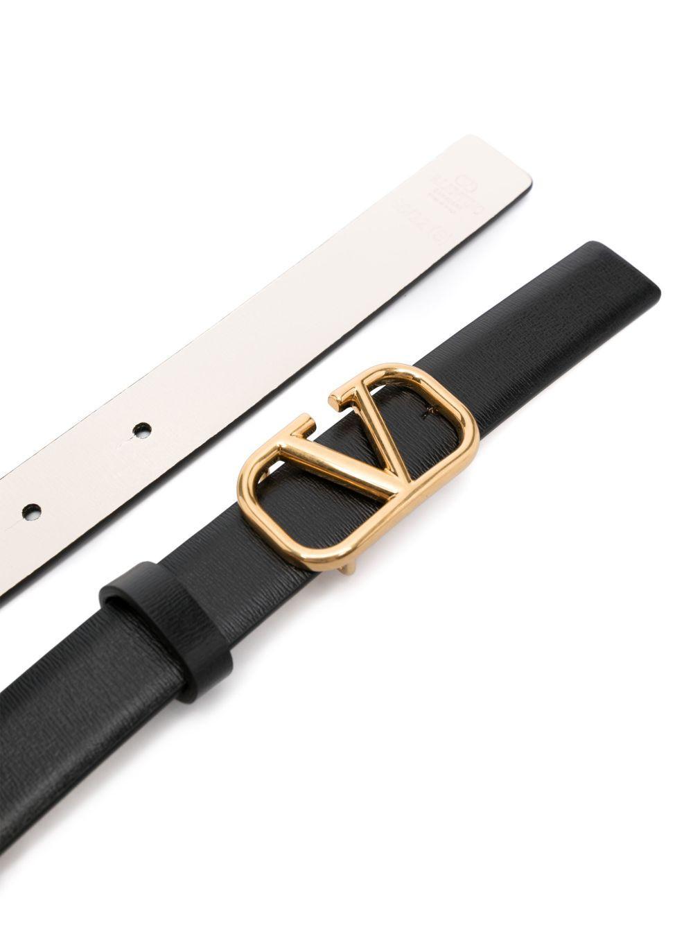 VLogo Signature leather belt Product Image