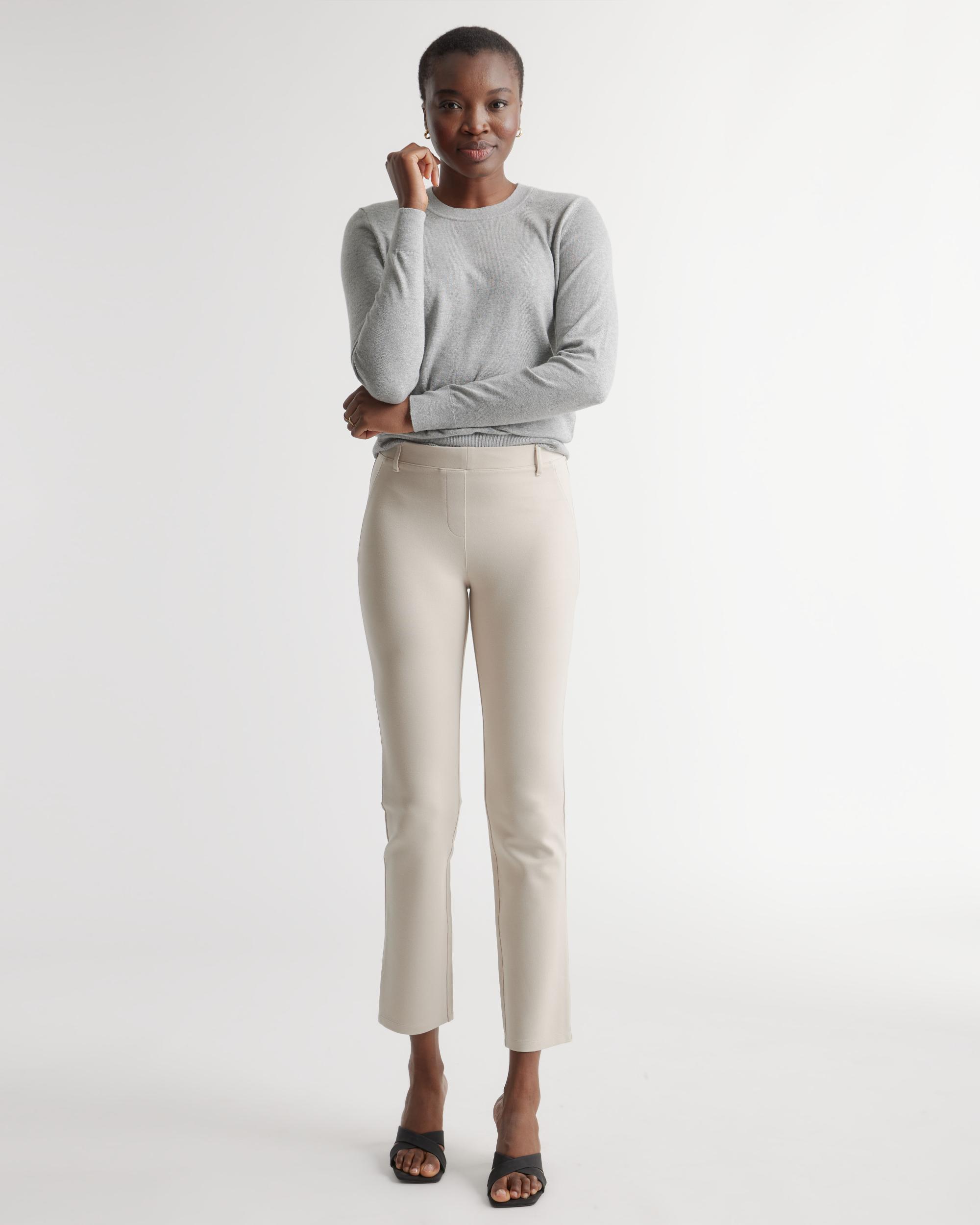 Quince | Women's Ultra-Stretch Ponte Straight Leg Pants Rayon Product Image