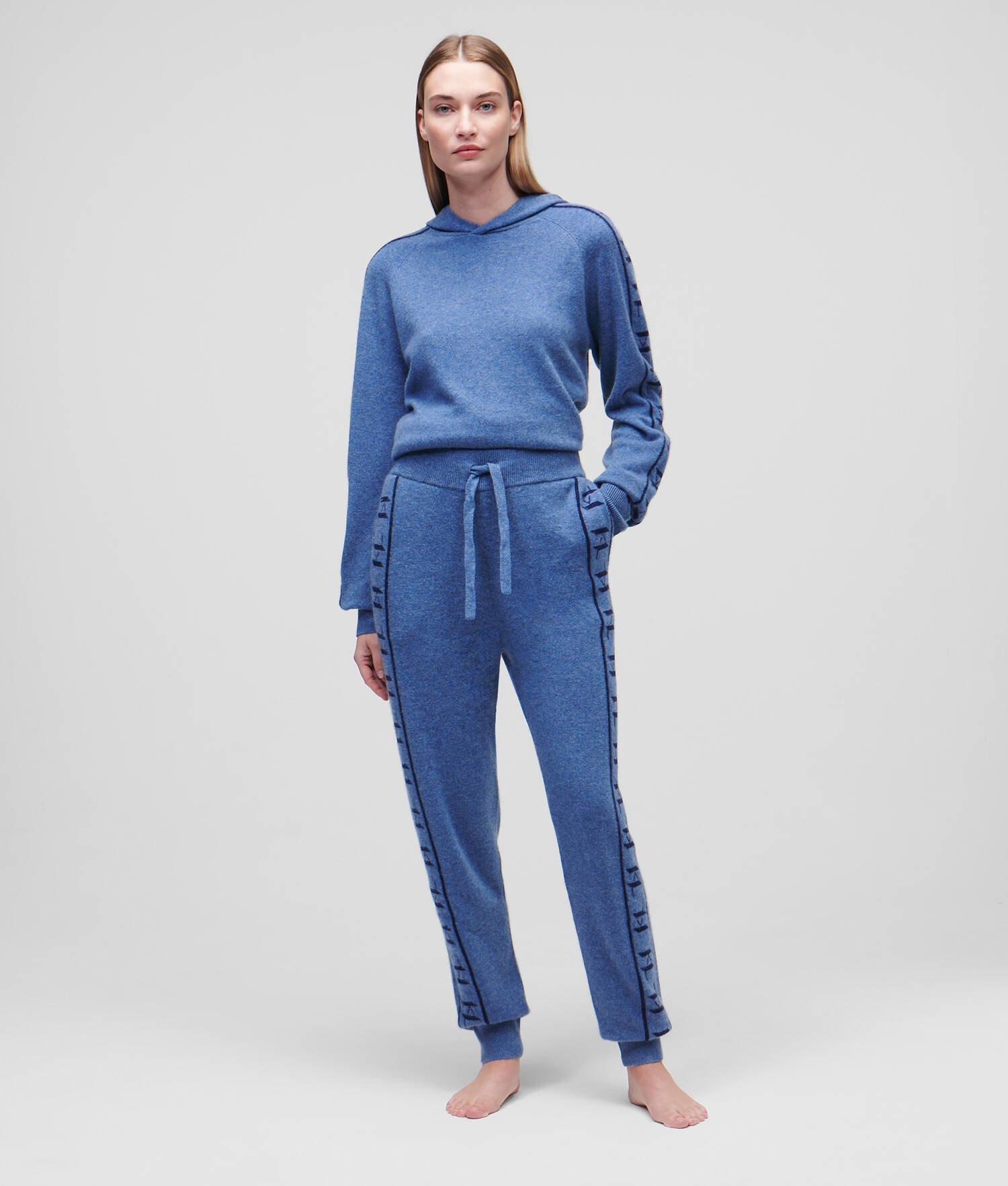 CASHMERE KL MONOGRAM JACQUARD SWEATPANTS Product Image