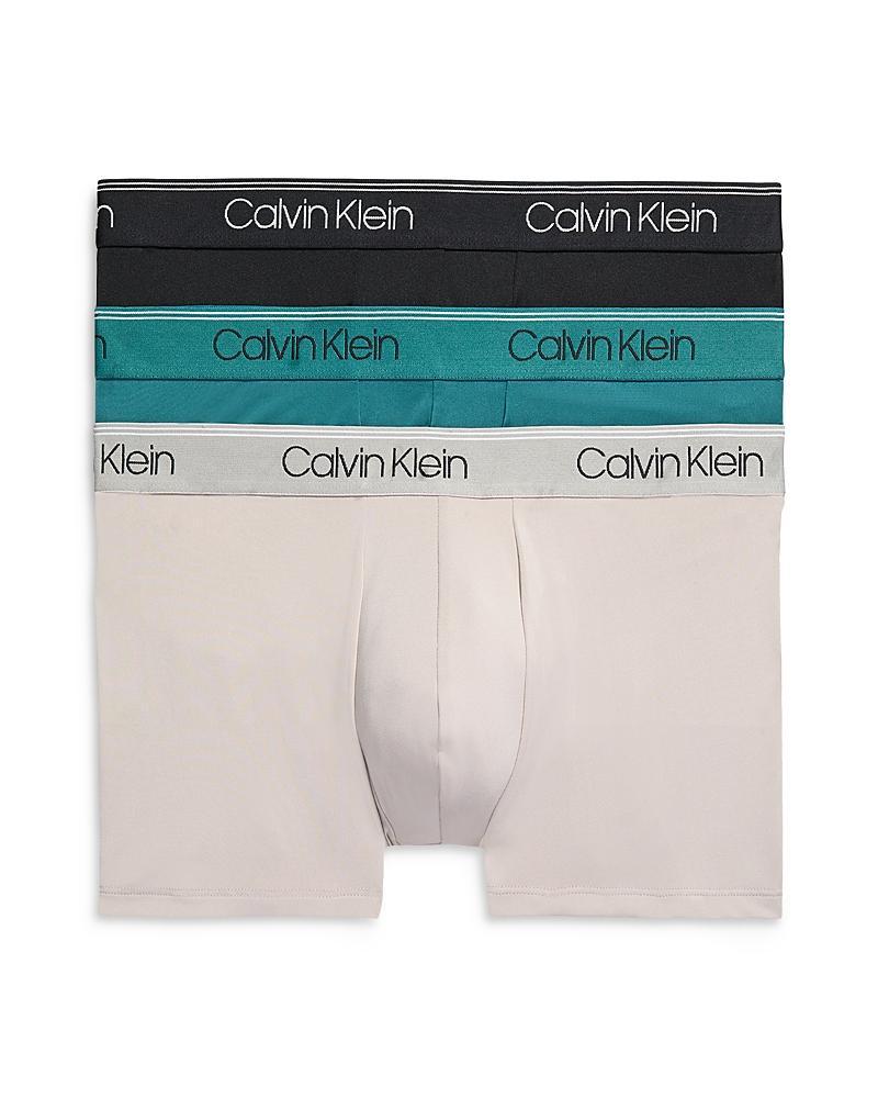 Calvin Klein Microfiber Stretch Wicking Low Rise Trunks, Pack of 3 Product Image