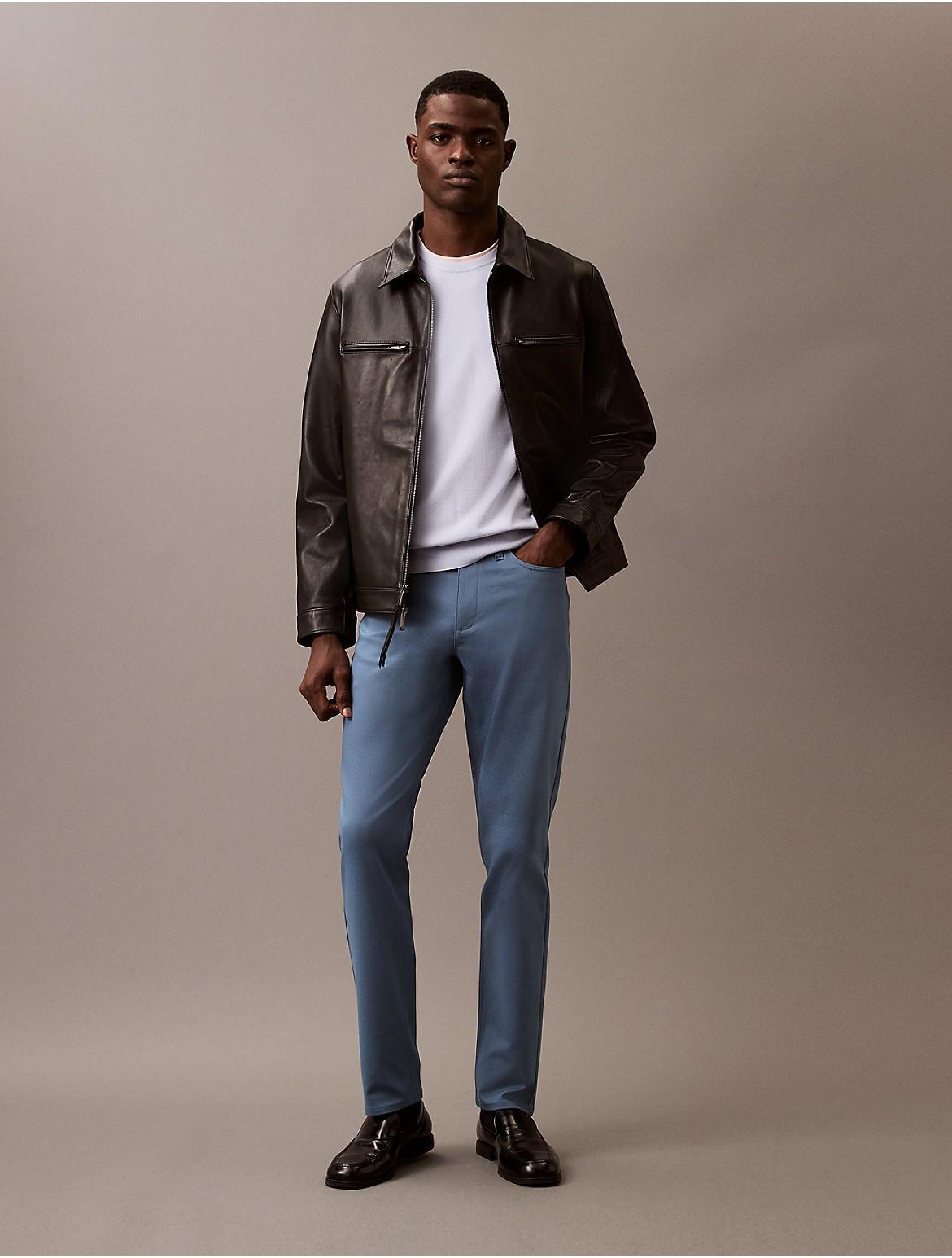 Calvin Klein Men's Slim Move 5-Pocket Pant - Blue - 31W x 30L Product Image