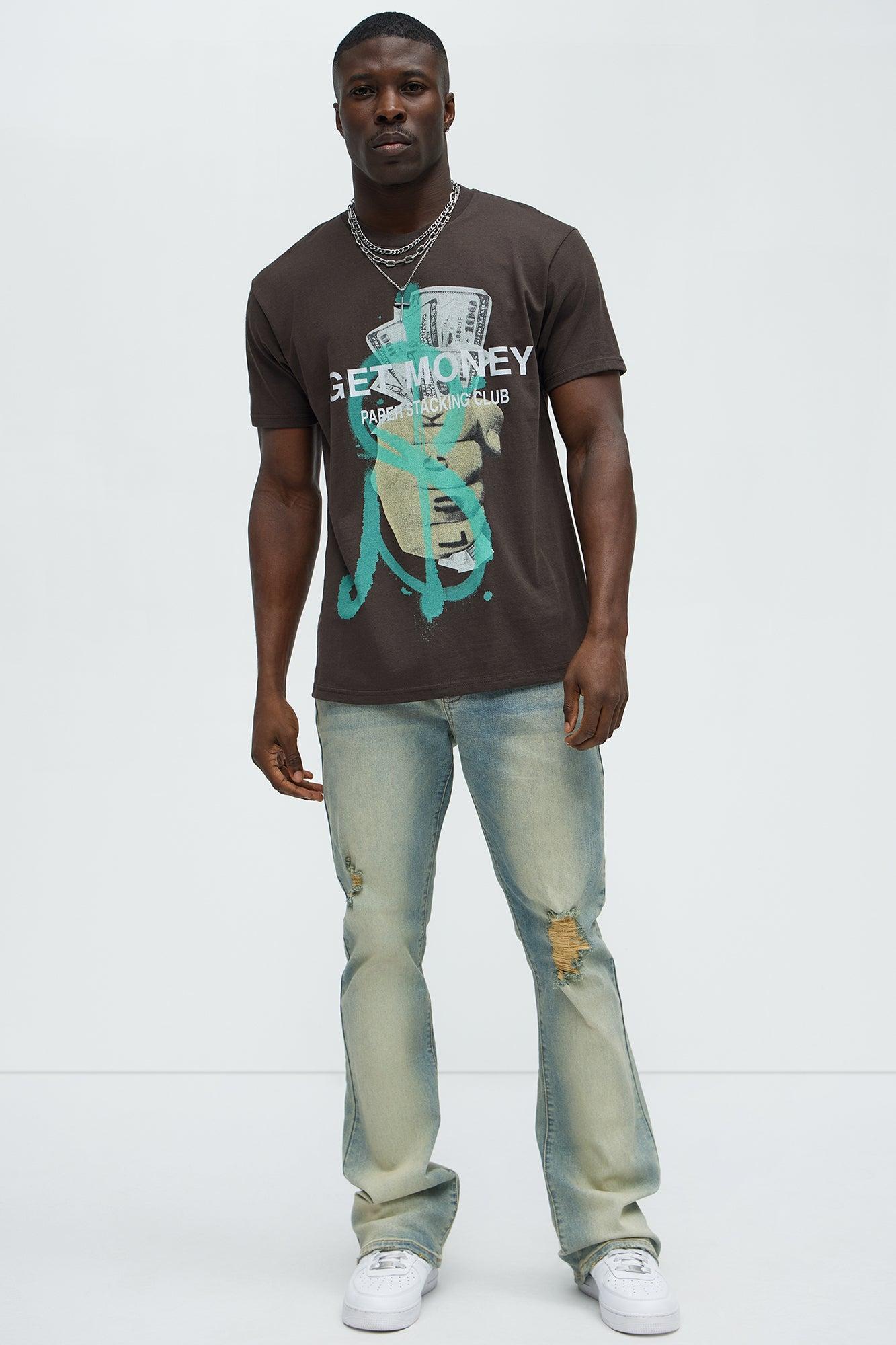 Get Money Club Short Sleeve Tee - Brown Product Image