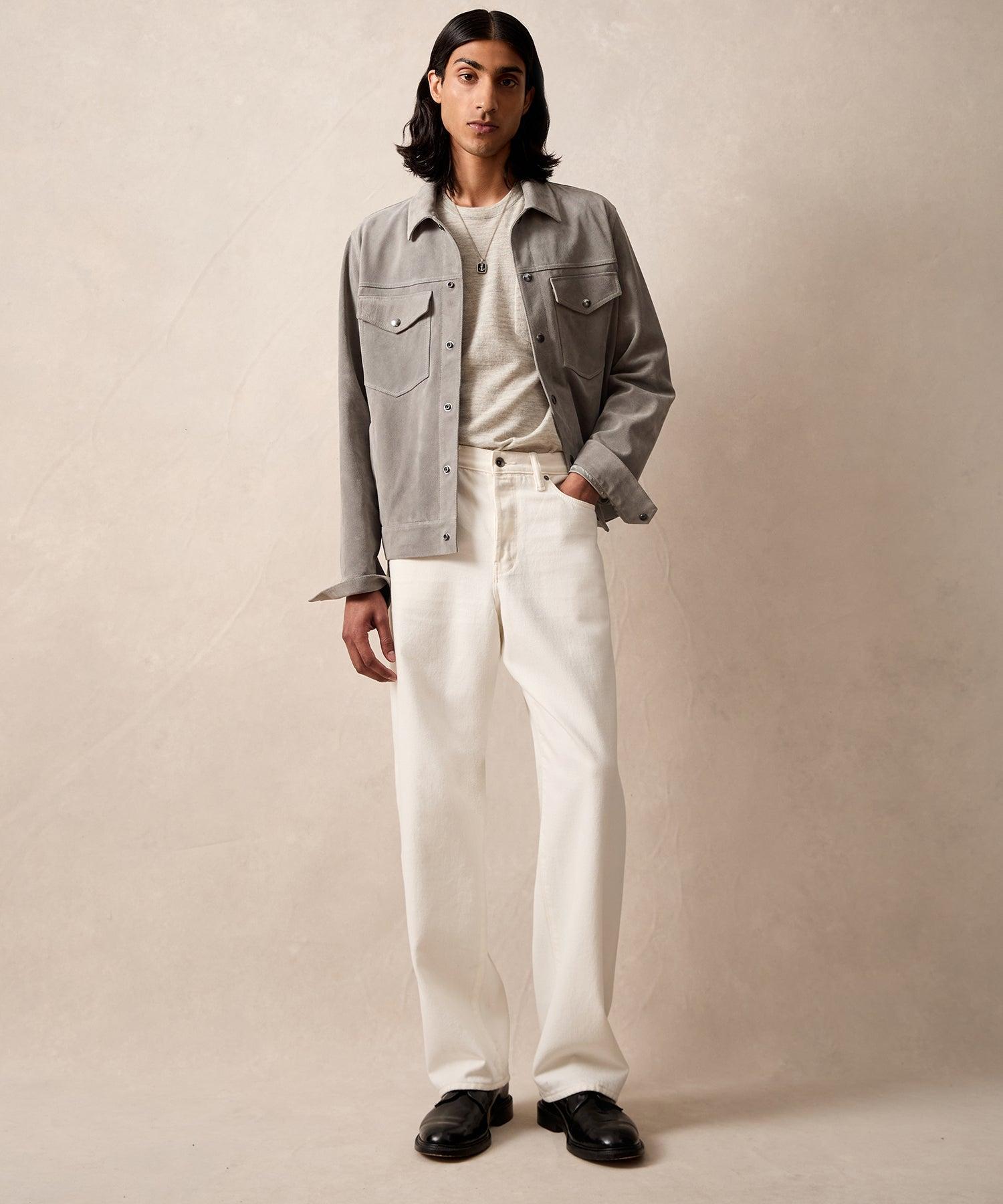 Italian Suede Snap Dylan Jacket Product Image