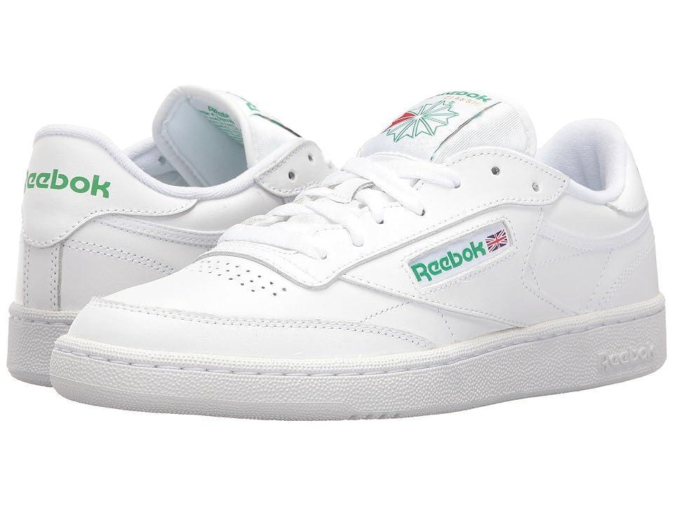 Mens Reebok Club C 85 Athletic Shoe - White / Green Product Image