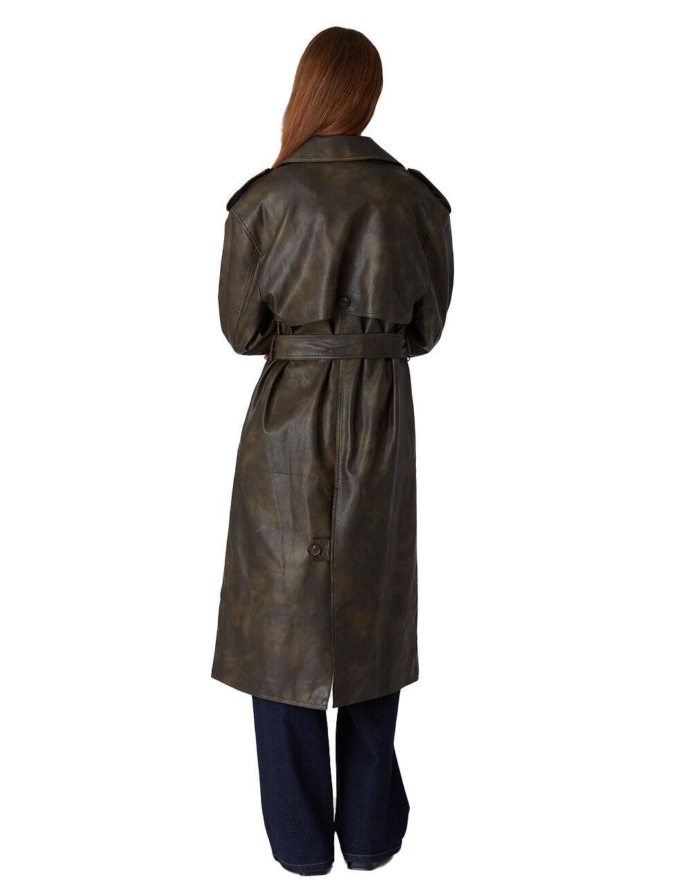 BLANK NYC Much Needed Womens Trench Coat - BROWN Product Image