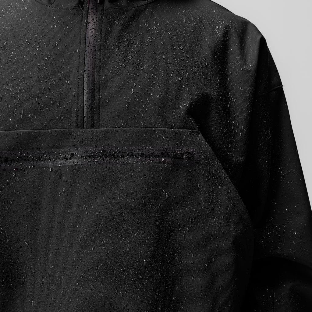 0717. Weather-Ready Anorak Jacket - Black "Patch" Product Image
