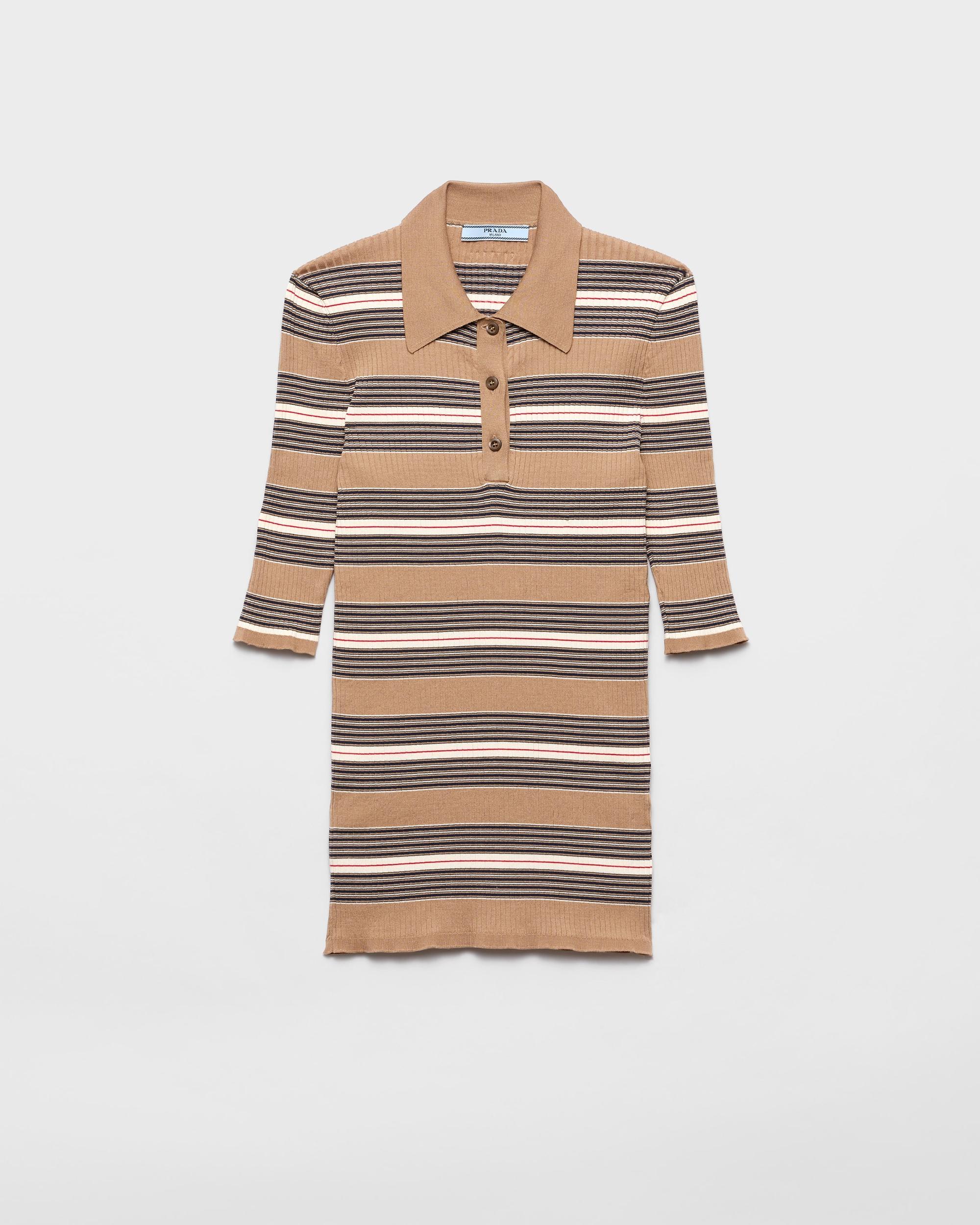 Striped cotton polo shirt Product Image