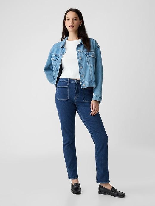 Mid Rise Vintage Slim Jeans Product Image