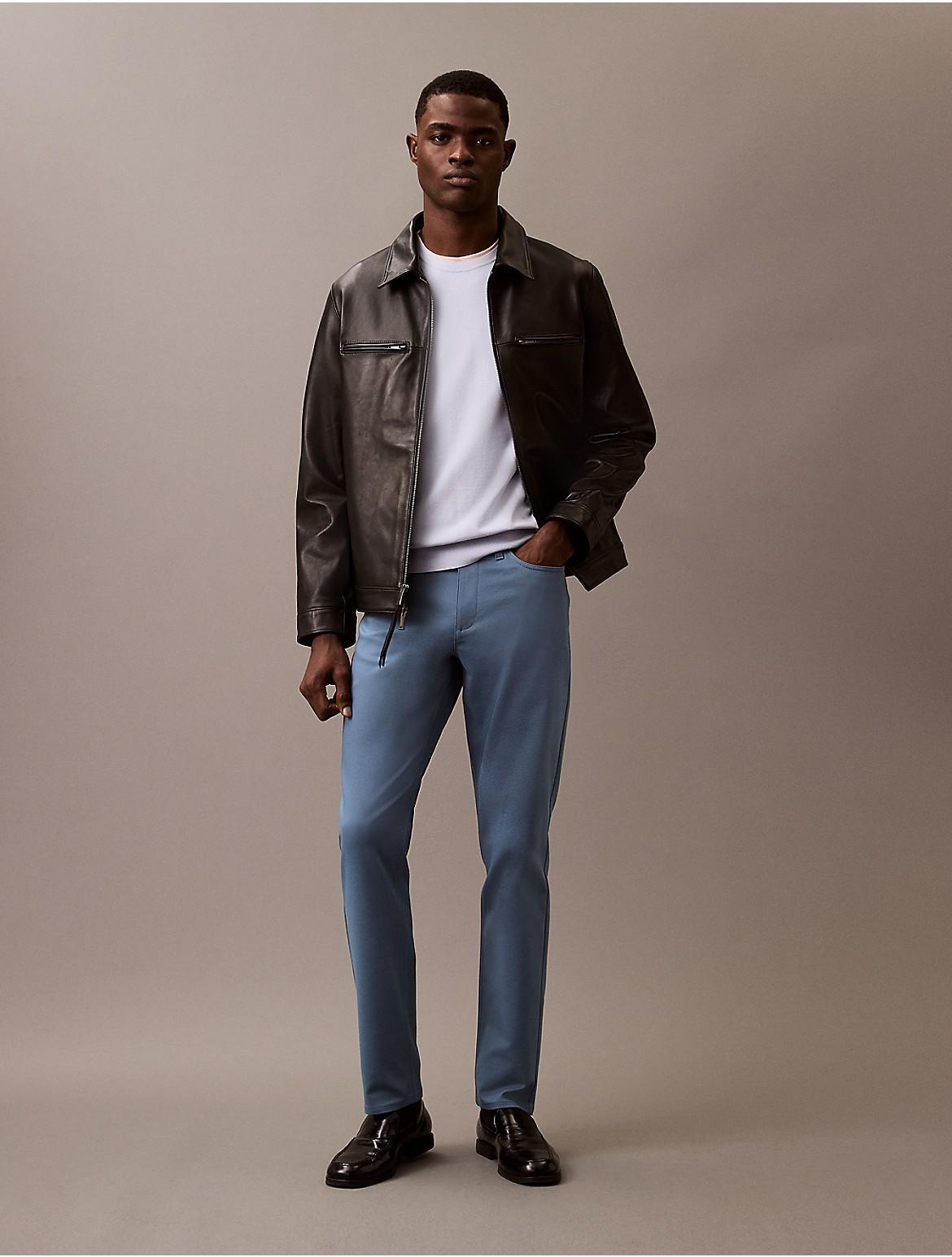 Calvin Klein Mens Slim Move 5-Pocket Pant - Navy Product Image