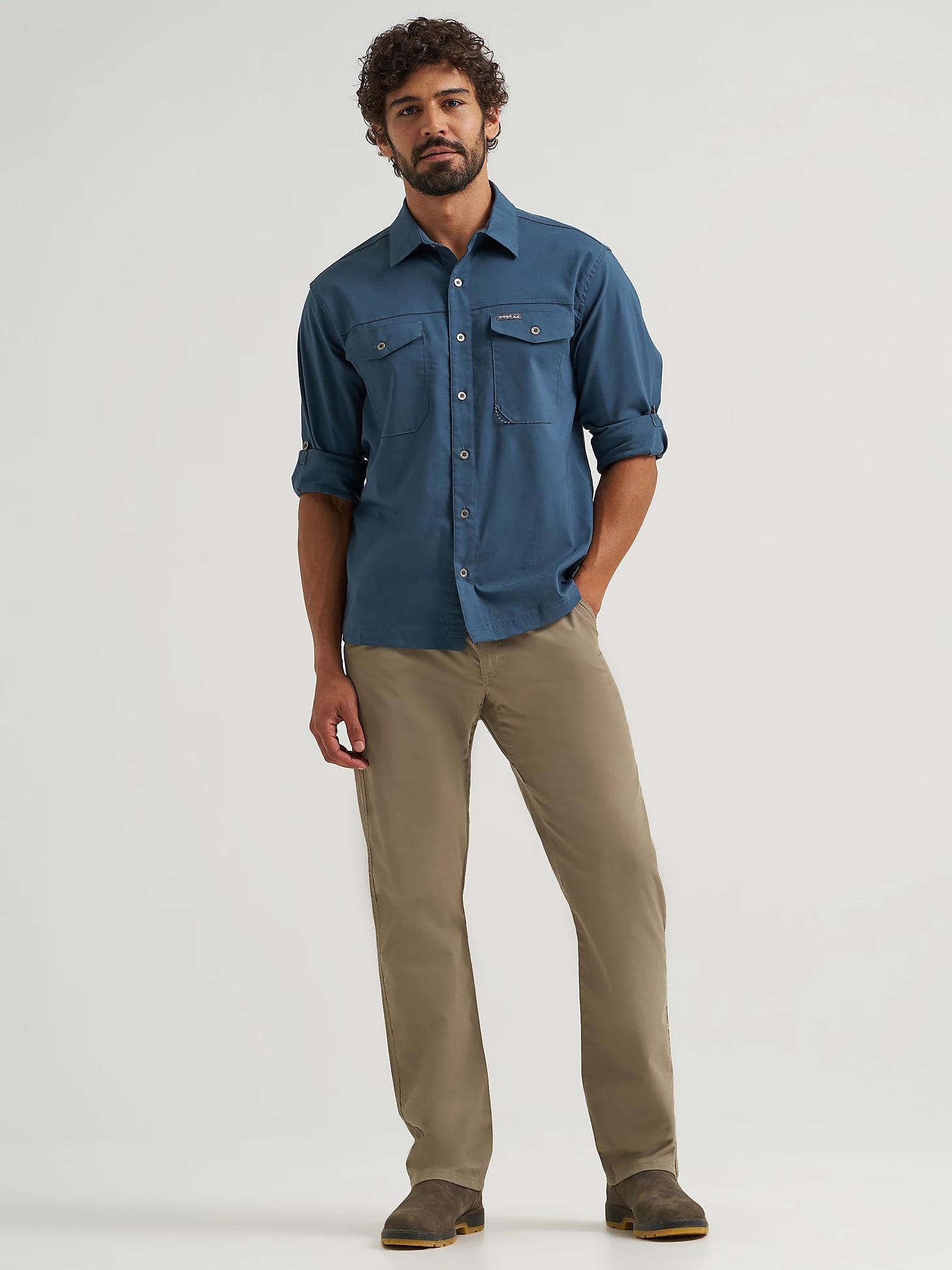 Men's Outdoor Stretch Solid Shirt | Men's SHIRTS | Wrangler® Product Image
