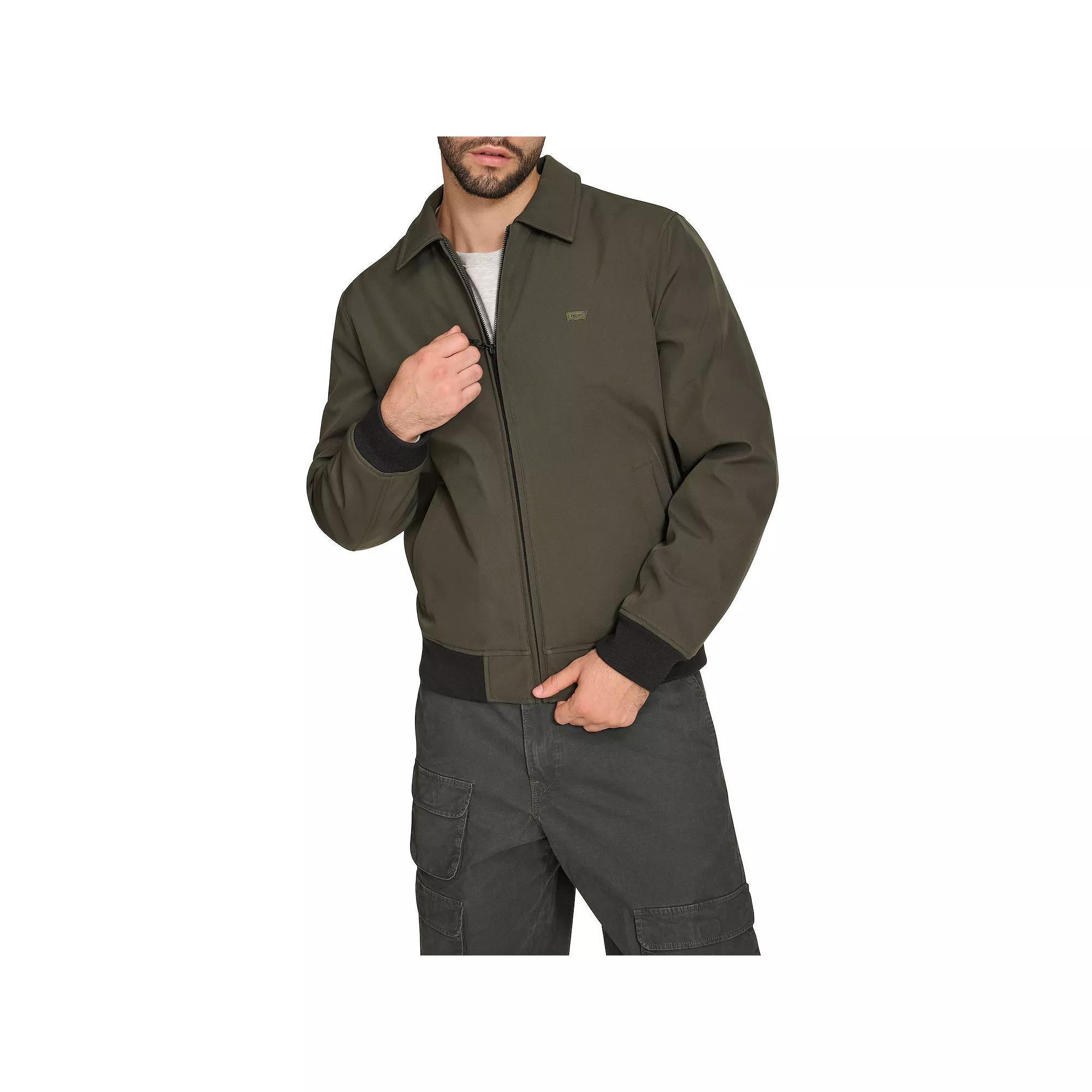 Men's Levi's® Bomber Jacket with Laydown Collar, Size: Medium, Green Product Image