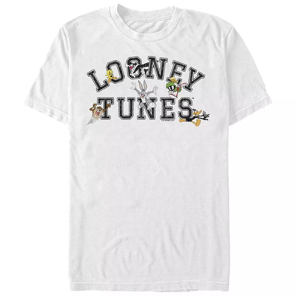 Big & Tall Looney Tunes Happy Group Graphic Tee, Men's, Size: 4XB, White Product Image