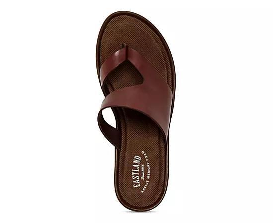 Eastland Laurel Womens Leather Thong Sandals Product Image
