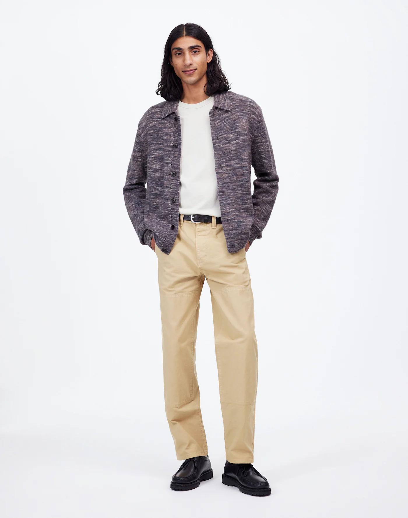 Space-Dyed Sweater Shirt in Italian Fabric Product Image