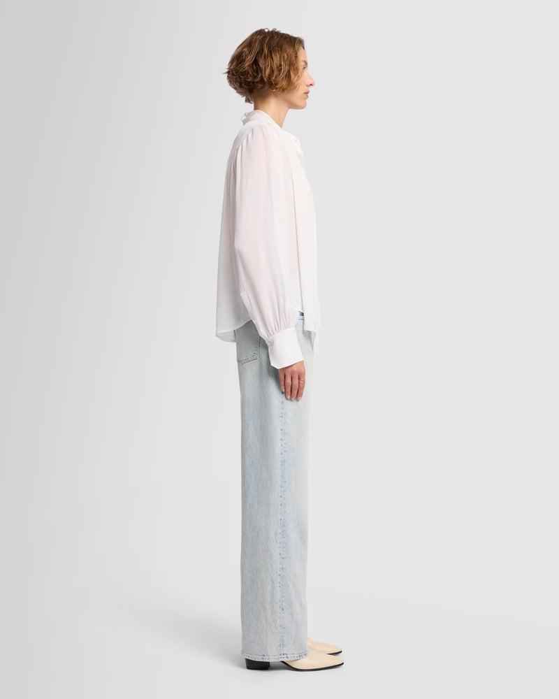 Silk Bow Shirt Product Image