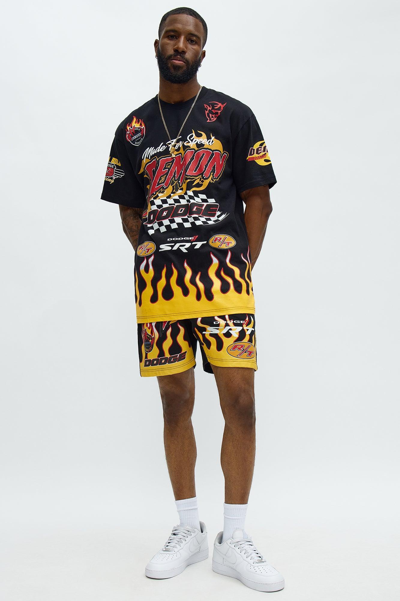 Dodge Demon Racing Team Sweatshorts - Black Product Image
