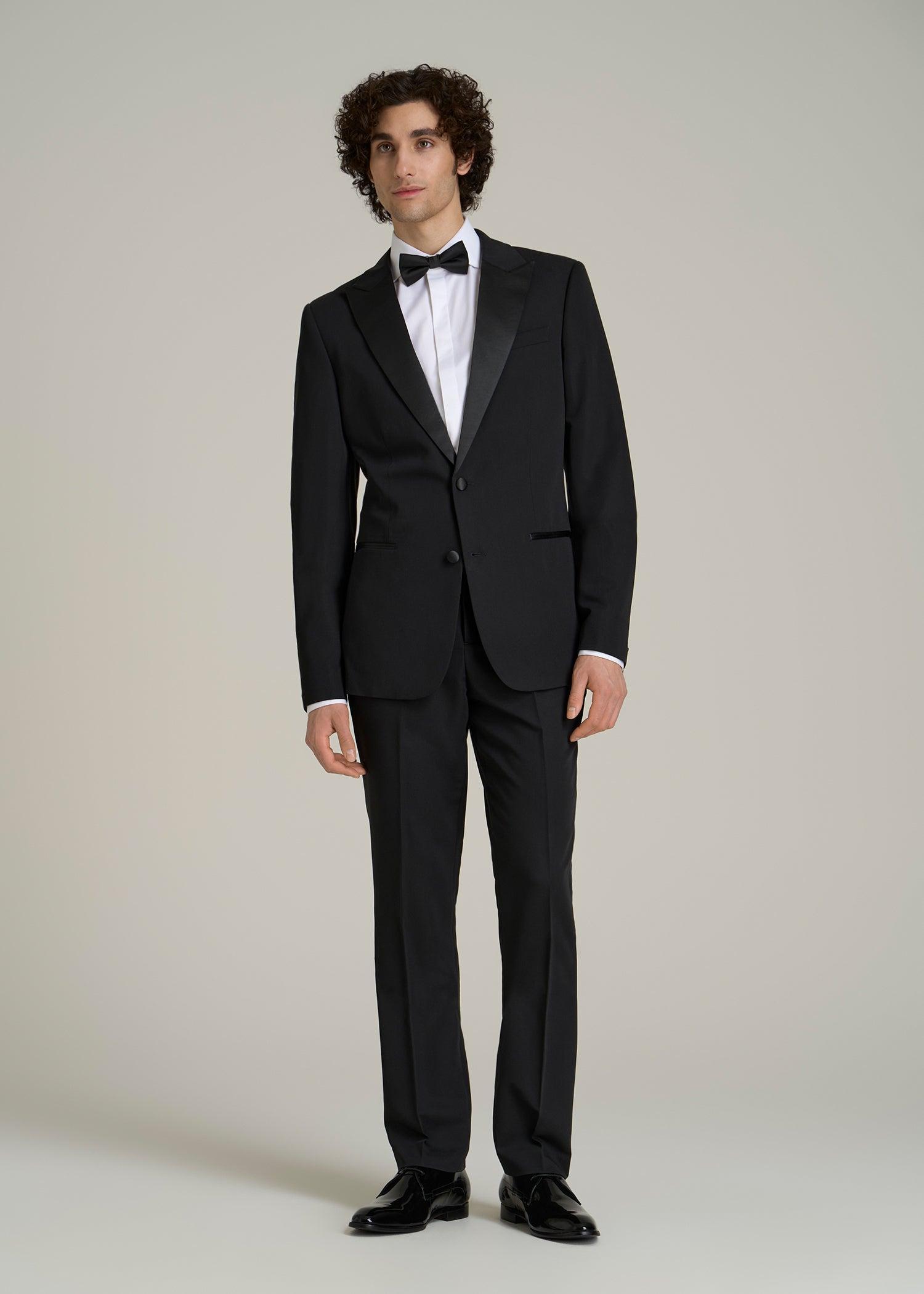 Tuxedo Jacket for Tall Men in Black Product Image