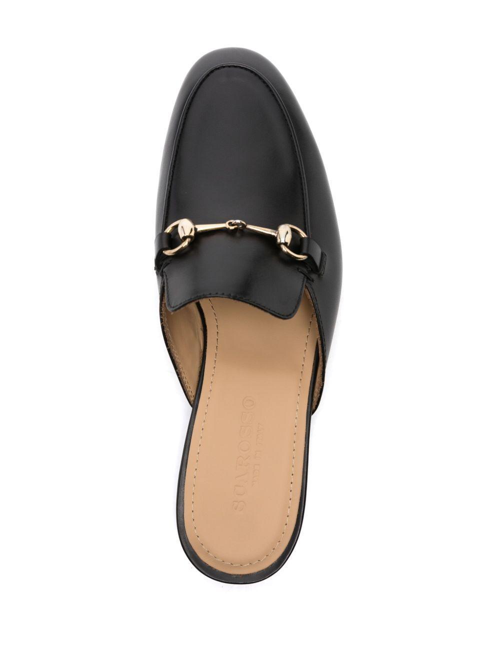 horsebit-detail leather slippers Product Image