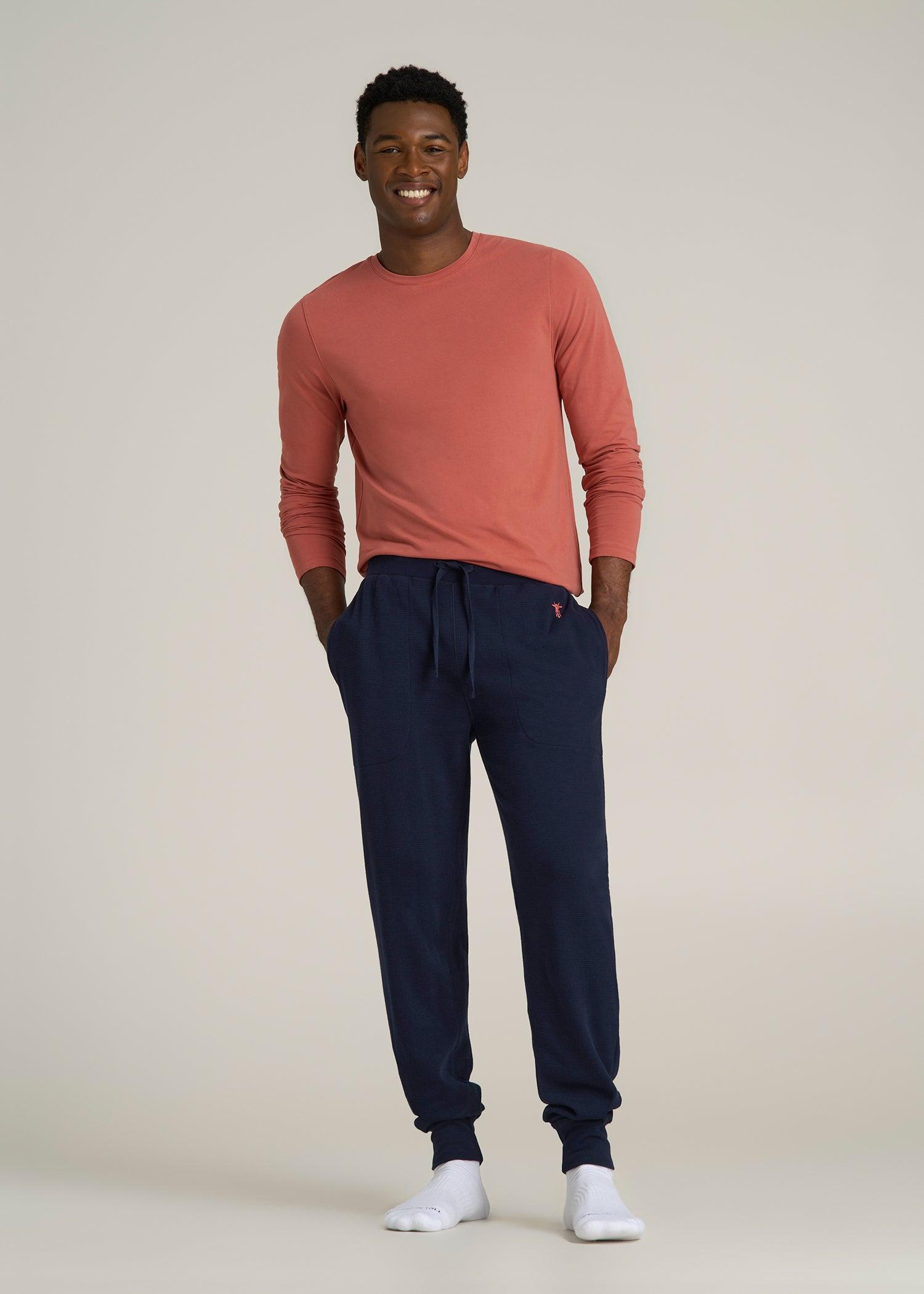 Waffle-Knit Lounge Jogger for Tall Men in Patriot Blue Product Image