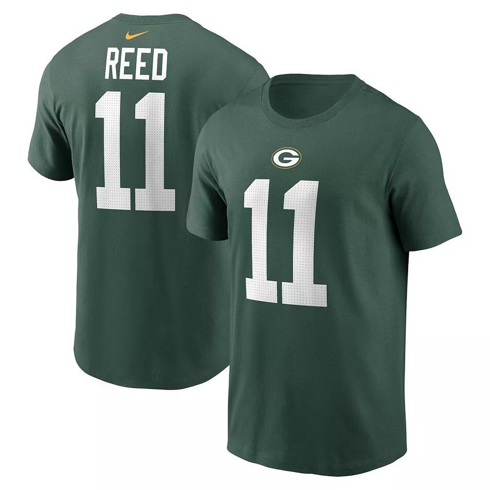 Men's Nike Jayden Reed Green Green Bay Packers Name & Number T-Shirt, Size: 2XL Product Image