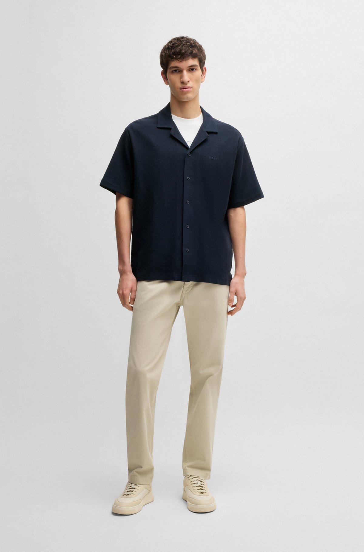 Relaxed-fit shirt in waffle cotton Product Image