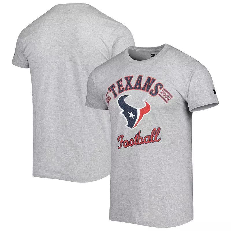 Mens Starter Heathered Gray Houston Texans Prime Time T-Shirt Product Image