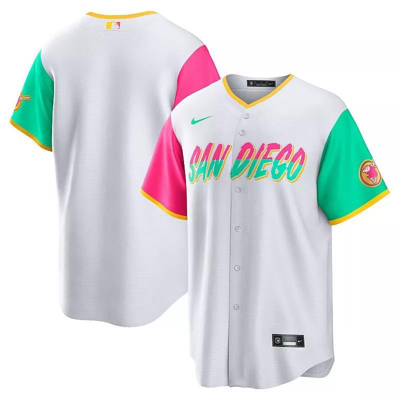 Men's Nike White San Diego Padres 2022 City Connect Replica Team Jersey, Size: 4XL Product Image