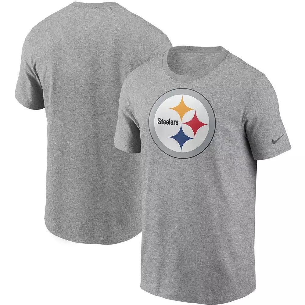 Men's Nike Heathered Gray Carolina Panthers Primary Logo T-Shirt, Size: Medium, Grey Product Image