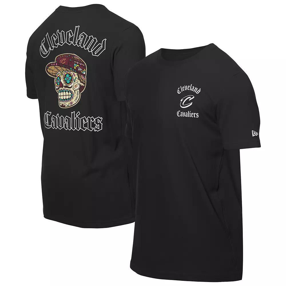 Men's New Era Black Cleveland Cavaliers Sugar Skulls T-Shirt, Size: Medium Product Image