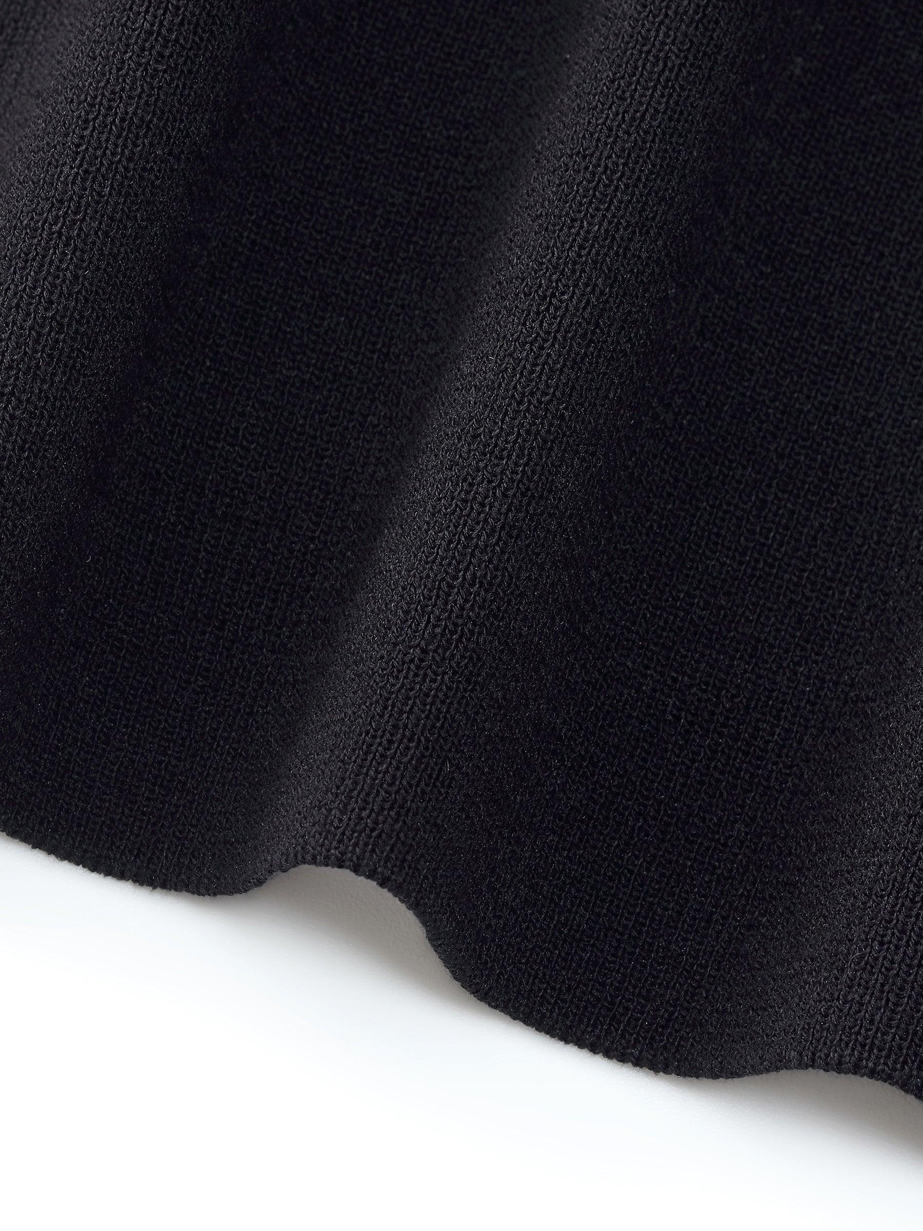 Lyocell Blend Contrast Trim Women Knit Mini Dress Product Image