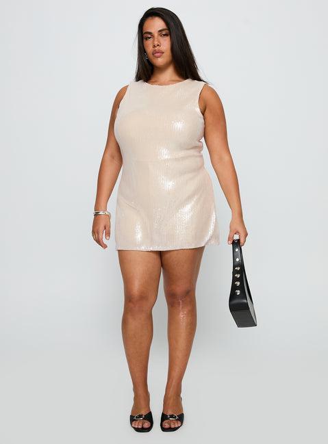 Yumiko Romper Champagne Sparkle Curve Product Image
