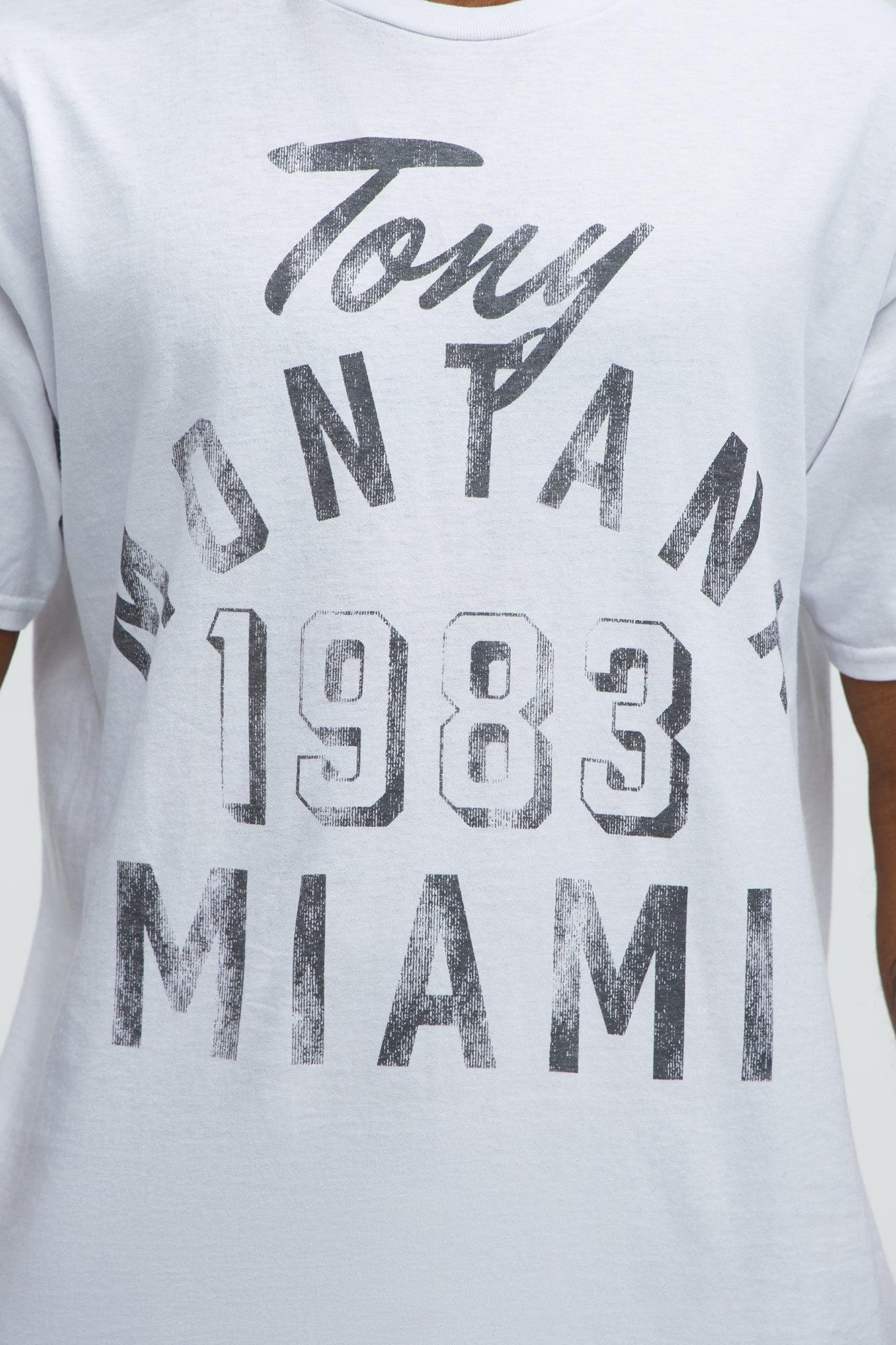 Scarface 1983 Miami Short Sleeve Tee - White Product Image