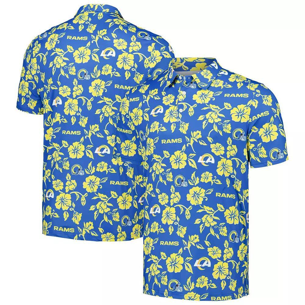 Men's Reyn Spooner Royal Los Angeles Rams Pua Performance Polo, Size: 2XL, Blue Product Image