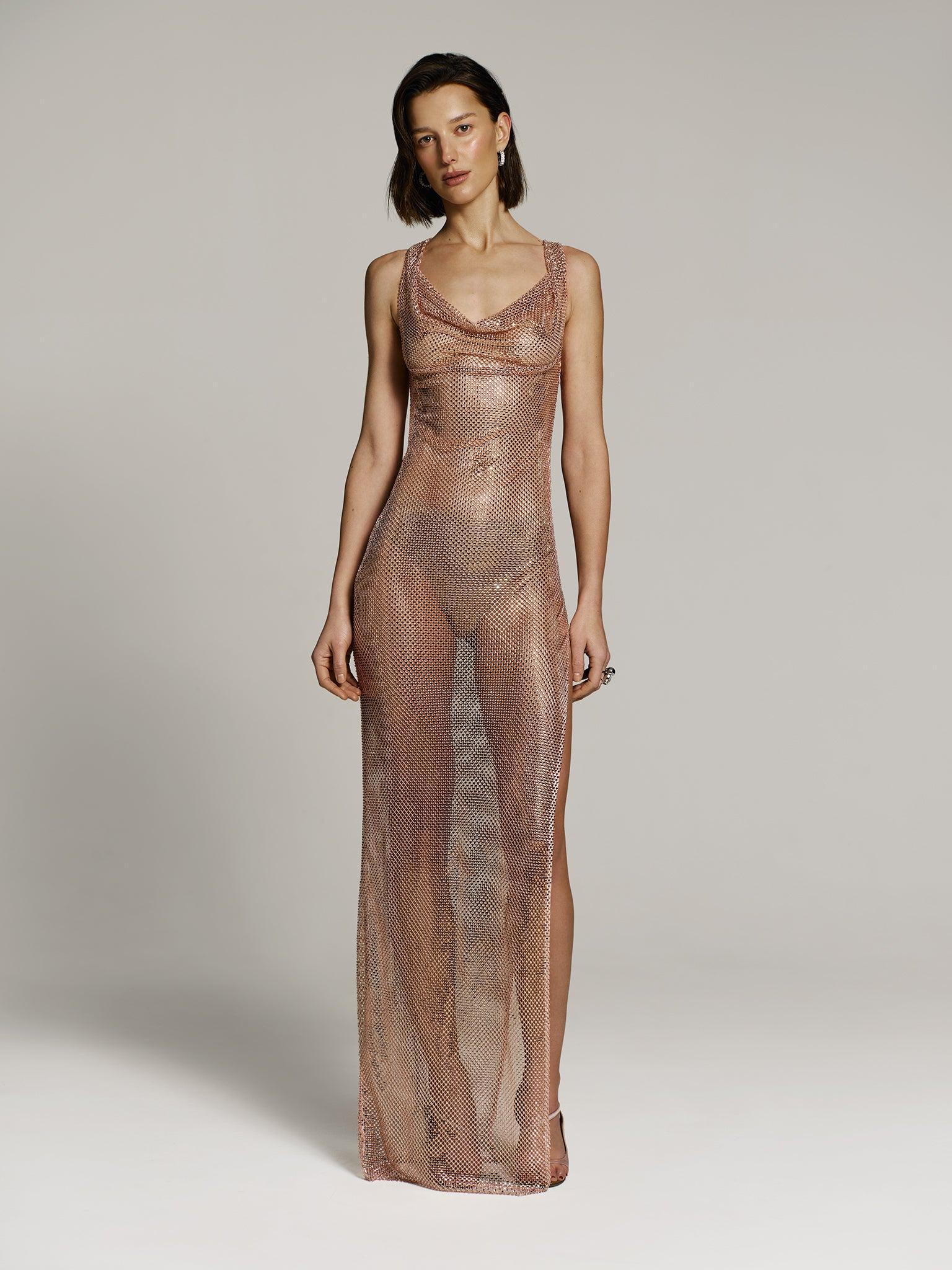 Diva Stardust dress in Champagne Product Image