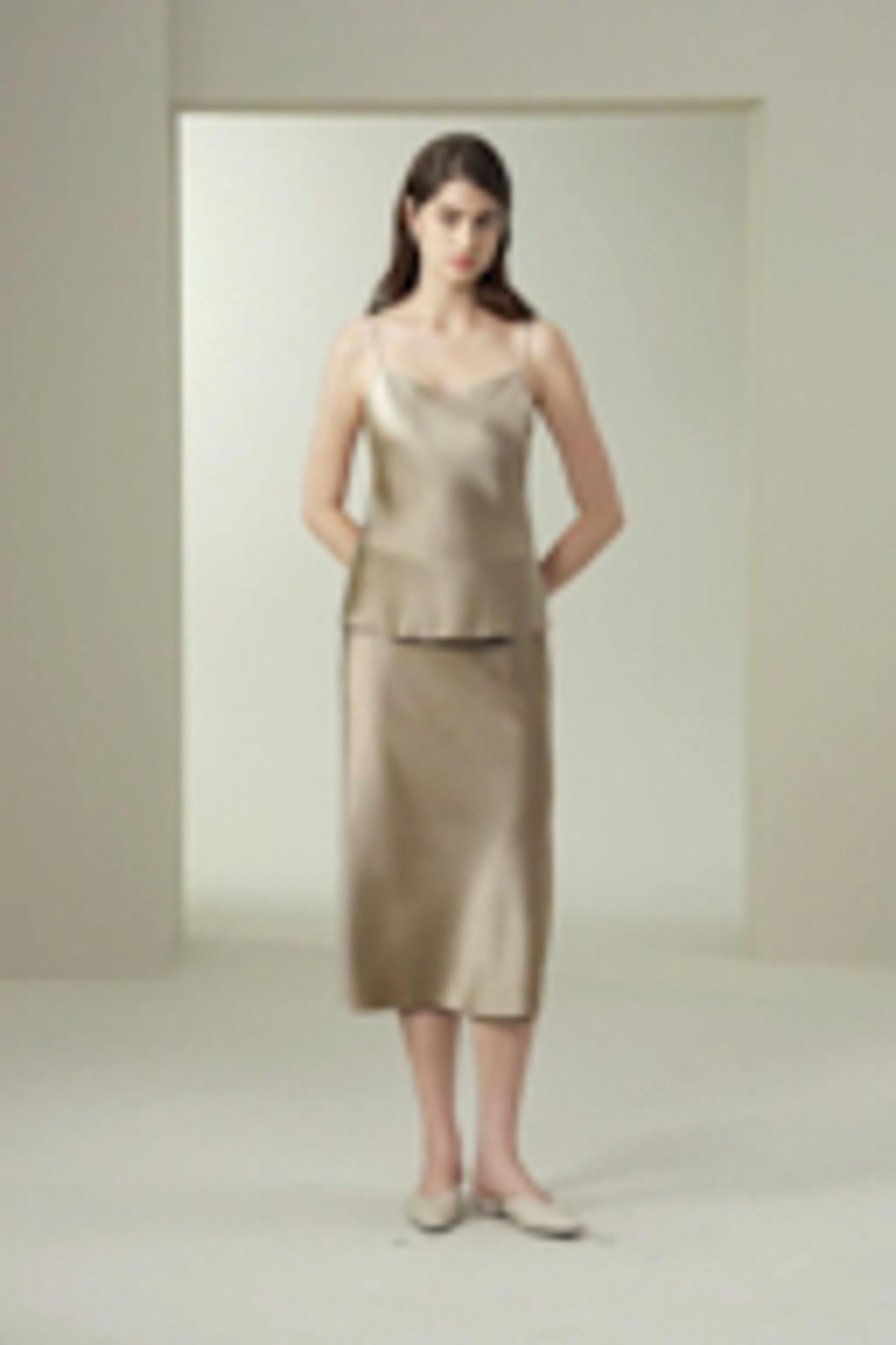 Double-Faced Silk Charmeuse Camisole Product Image