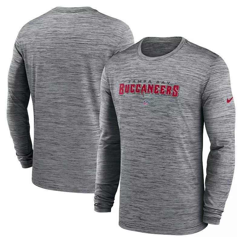 Tampa Bay Buccaneers Sideline Velocity Nike Men's Dri-FIT NFL Long-Sleeve T-Shirt Product Image