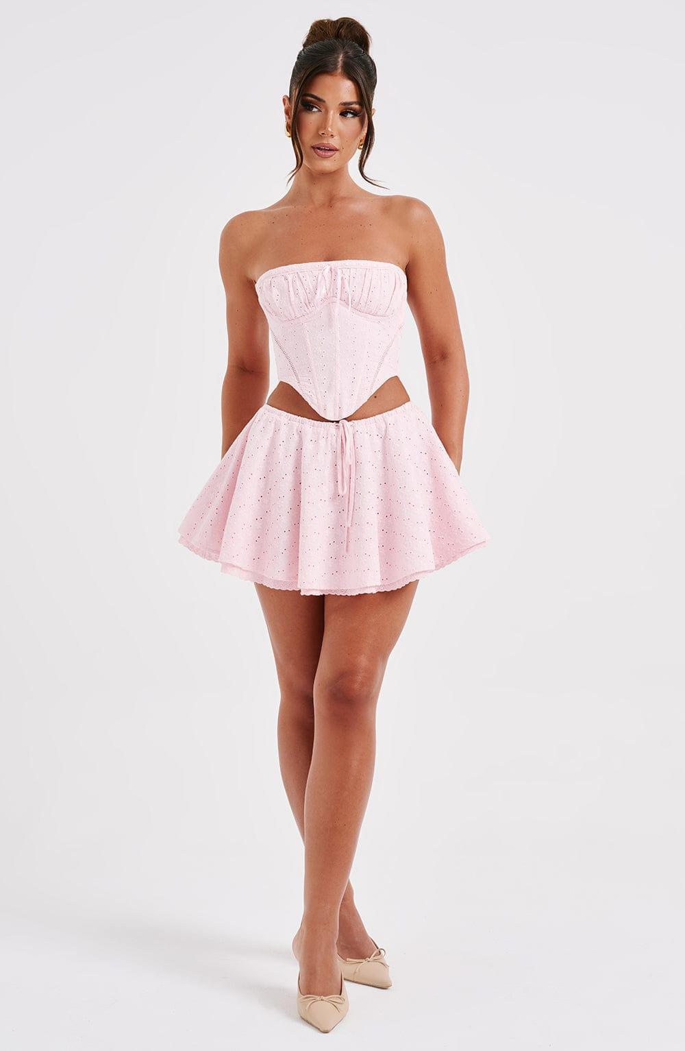 Winnie Mini Skirt - Blush Product Image