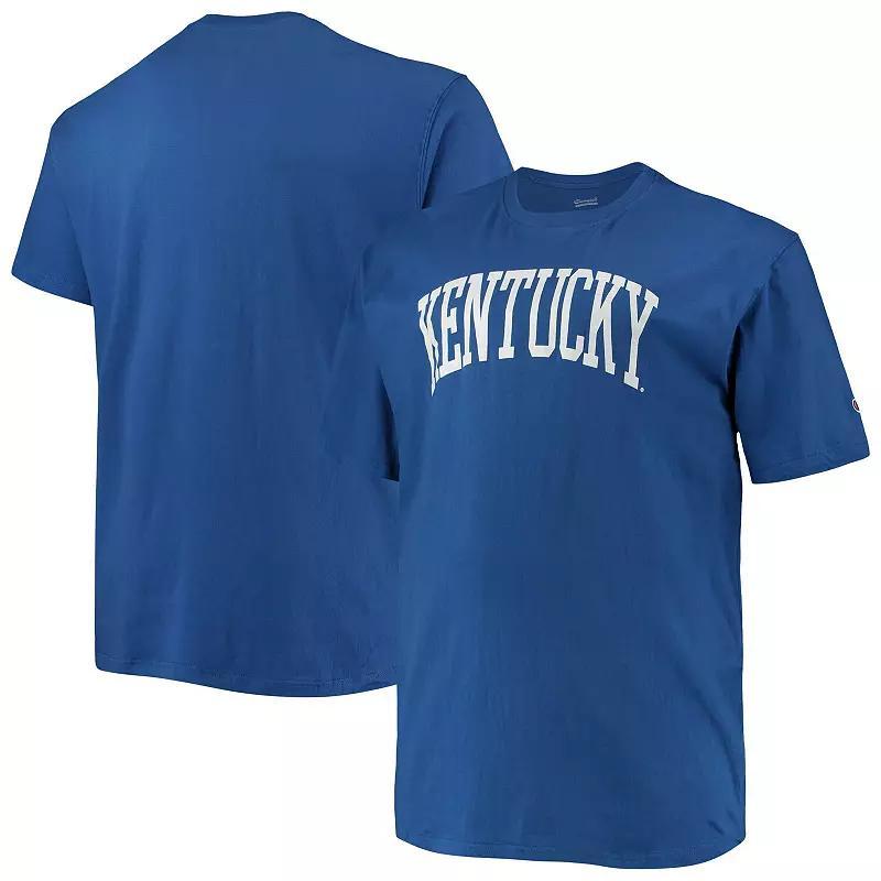 Mens Champion Royal Kentucky Wildcats Big & Tall Arch Team Logo T-Shirt Product Image