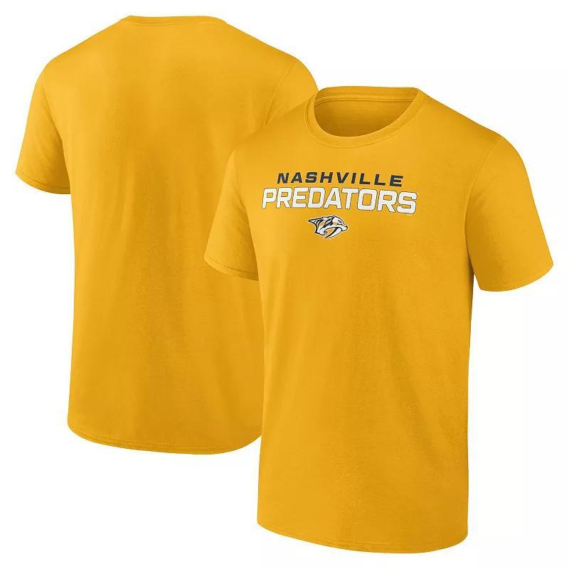 Mens Fanatics Branded Gold Nashville Predators Barnburner T-Shirt Product Image
