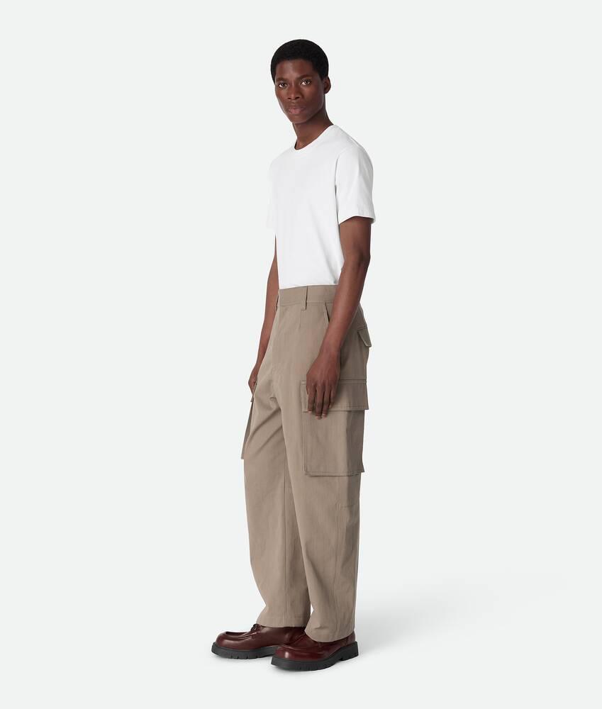 Men's Cotton Twill Cargo Pants in Grey seal Product Image