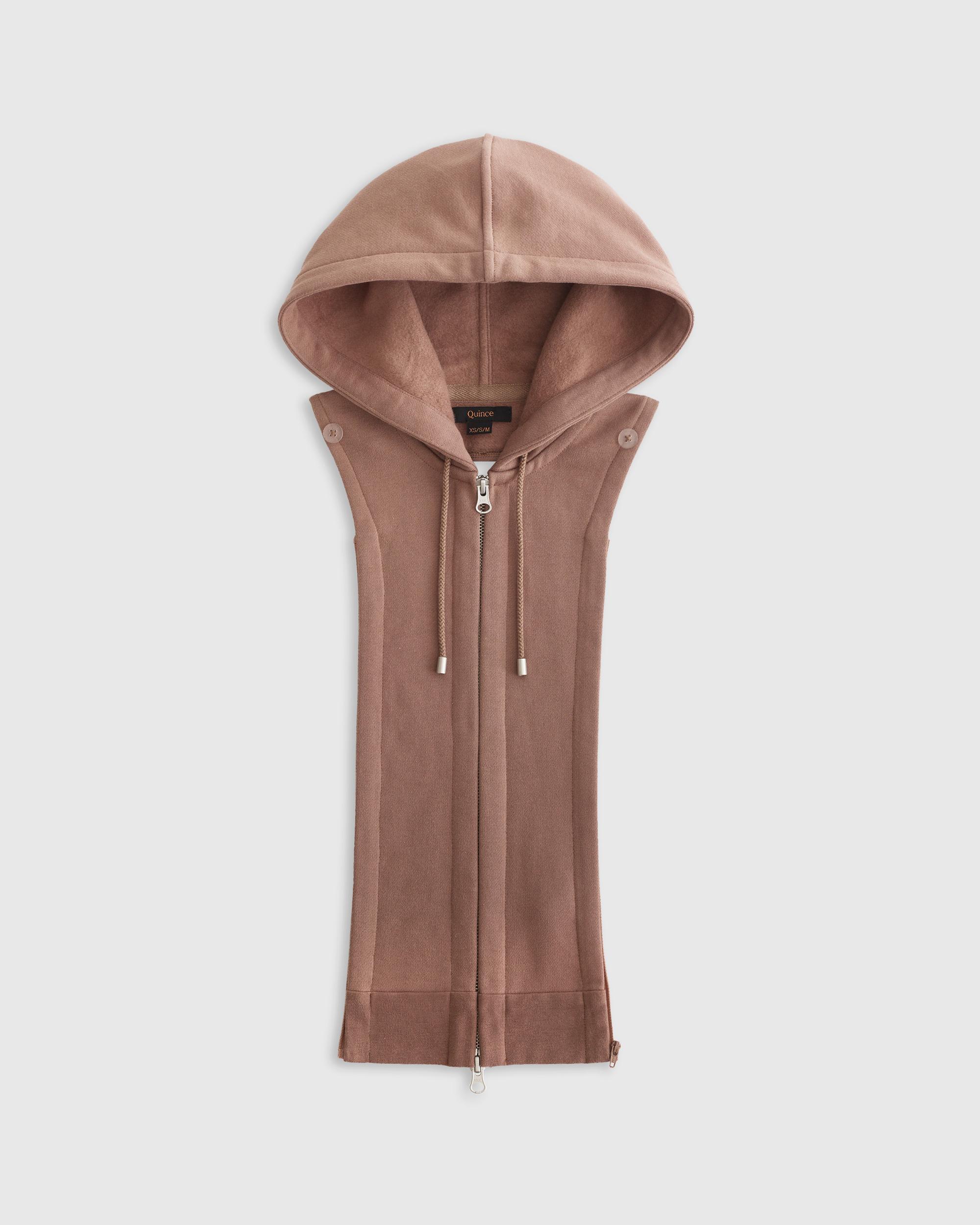 Quince | Women's Organic Heavyweight Fleece Hoodie Blazer Insert Size Large/XL, Organic Cotton Product Image