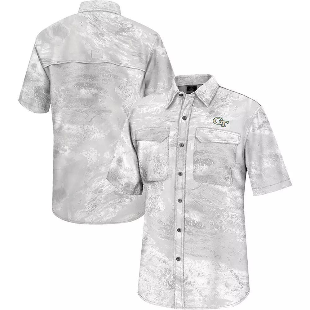 Mens Colosseum Alabama Crimson Tide Realtree Aspect Charter Full-Button Fishing Shirt Product Image