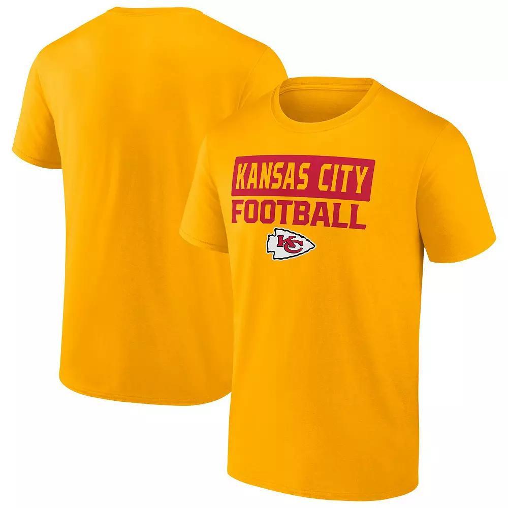 Men's Fanatics  Gold Kansas City Chiefs Serve T-Shirt, Size: 4XL Product Image