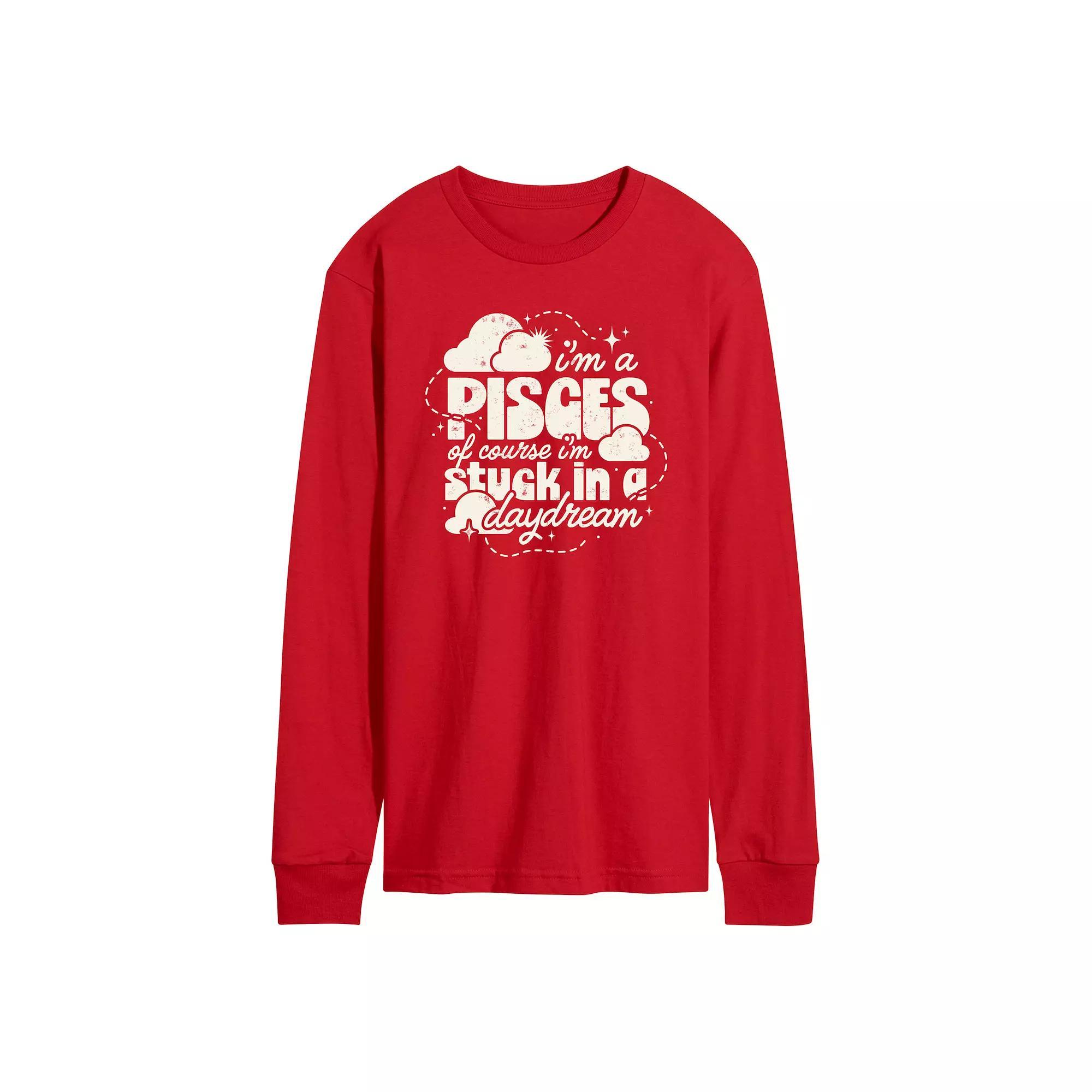 Mens Im A Pisces Daydream Long Sleeve Graphic Tee Product Image