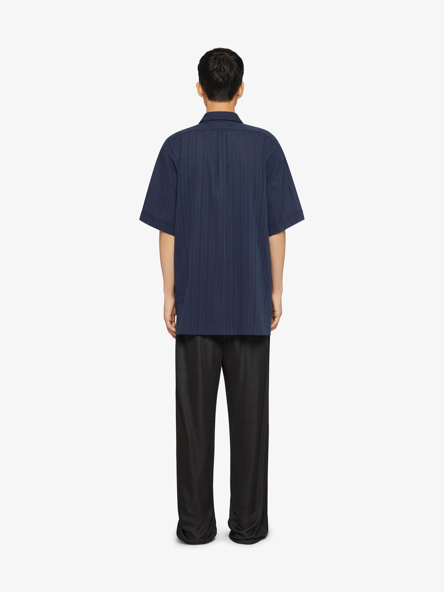 Shirt in cotton voile with stripes Product Image