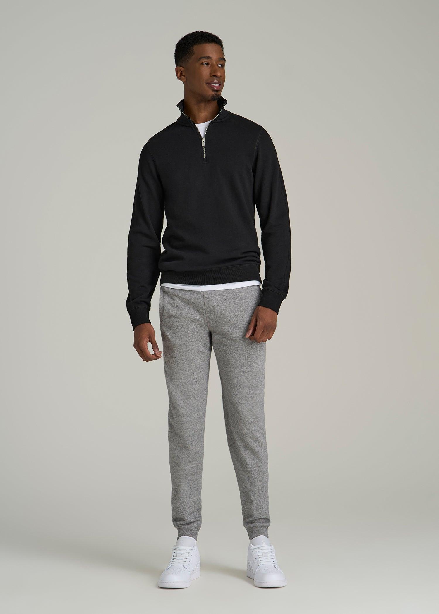 Wearever 2.0 French Terry Quarter-Zip Tall Men's Sweatshirt in Black Product Image