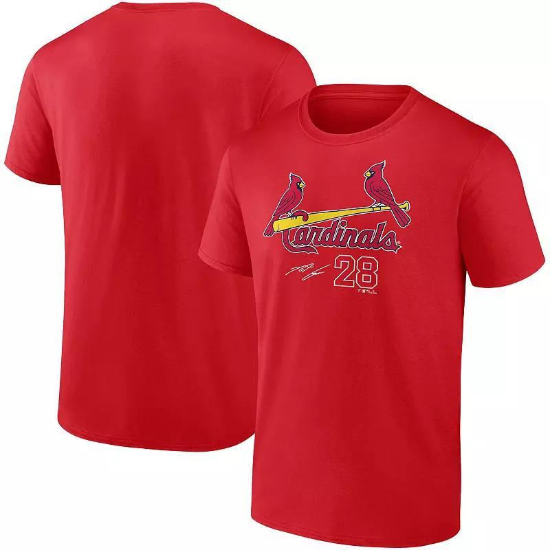 Men's Fanatics Branded Nolan Arenado Red St. Louis Cardinals Player Name & Number T-Shirt, Size: Medium Product Image