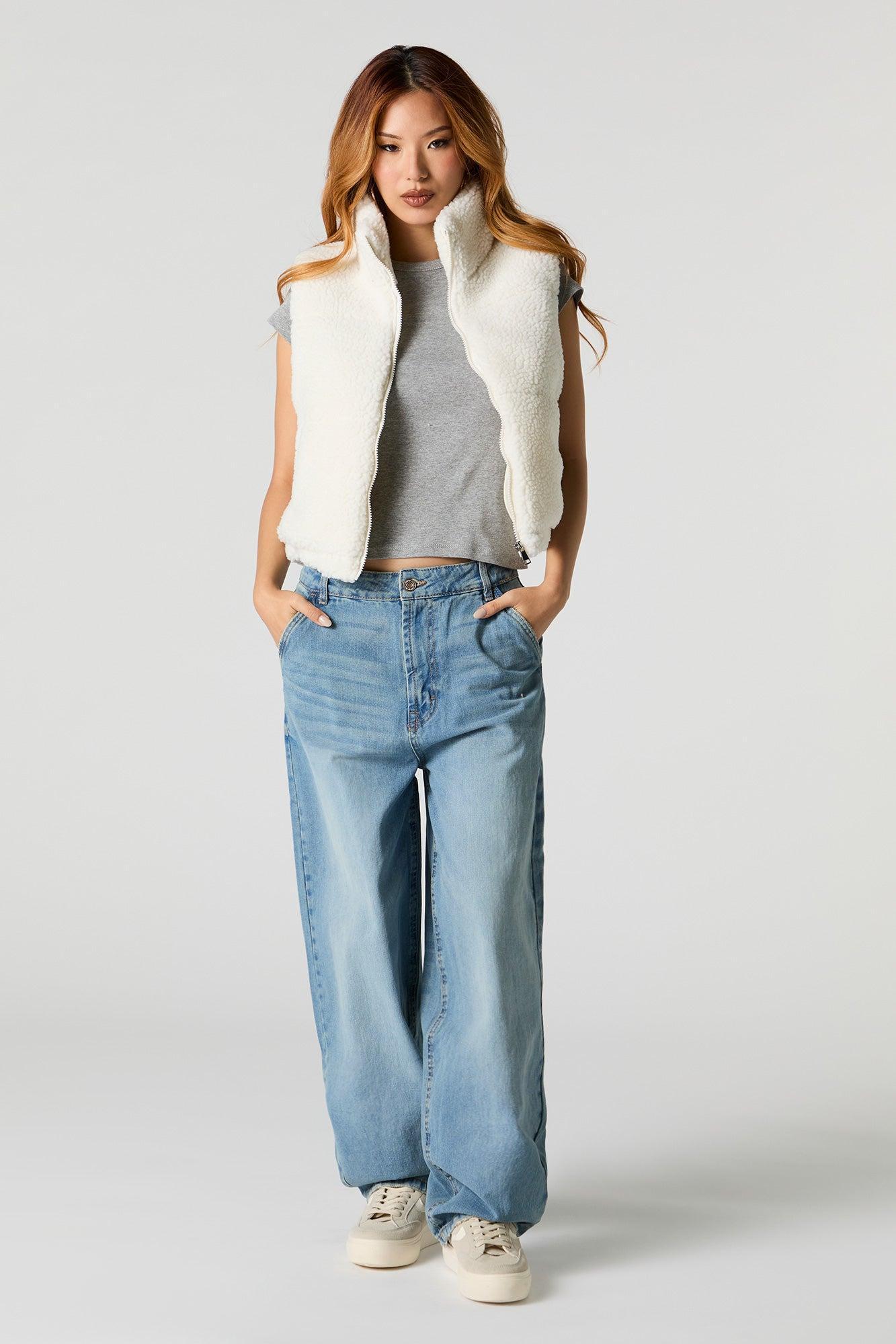 Sherpa Puffer Vest Female Product Image